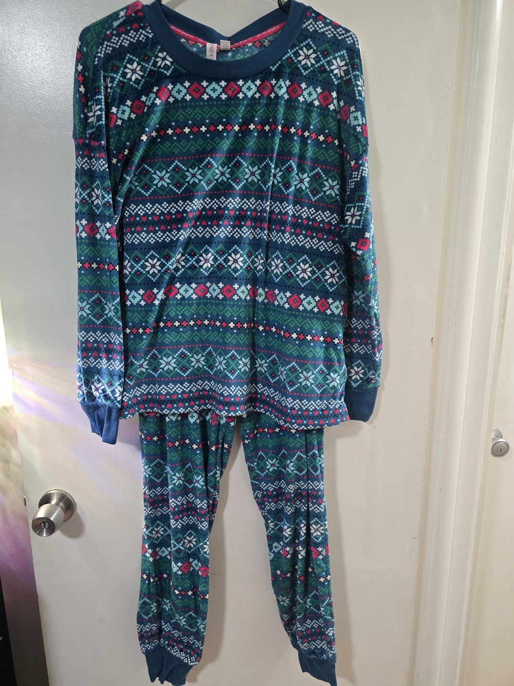 Joyspun Womens Pajama Set Medium Fleece Lounge Set Soft Cozy Matching Set